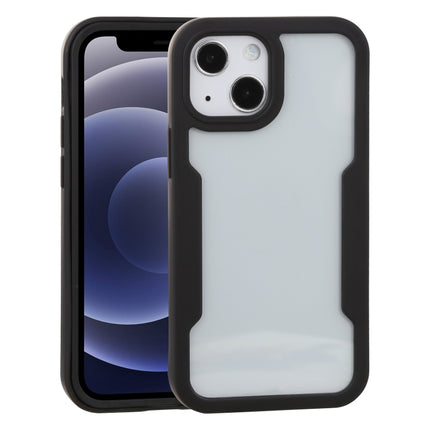 Acrylic + TPU 360 Degrees Full Coverage Shockproof Protective Case For iPhone 13 mini(Black)-garmade.com