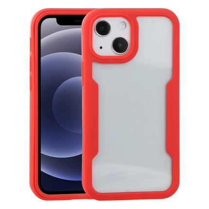 Acrylic + TPU 360 Degrees Full Coverage Shockproof Protective Case For iPhone 13 mini(Red)-garmade.com