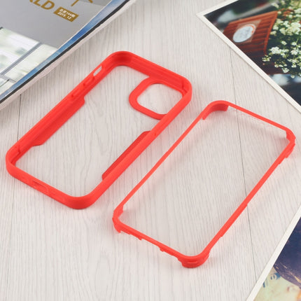 Acrylic + TPU 360 Degrees Full Coverage Shockproof Protective Case For iPhone 13 mini(Red)-garmade.com