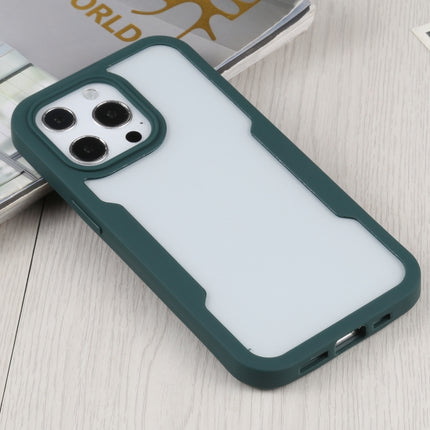 Acrylic + TPU 360 Degrees Full Coverage Shockproof Protective Case For iPhone 13 Pro(Green)-garmade.com