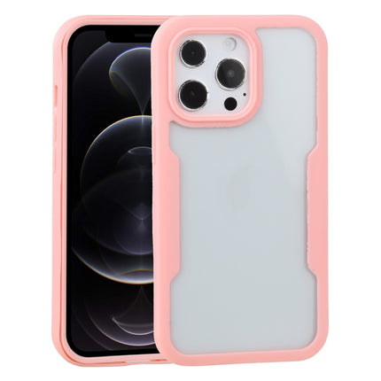 Acrylic + TPU 360 Degrees Full Coverage Shockproof Protective Case For iPhone 13 Pro(Pink)-garmade.com