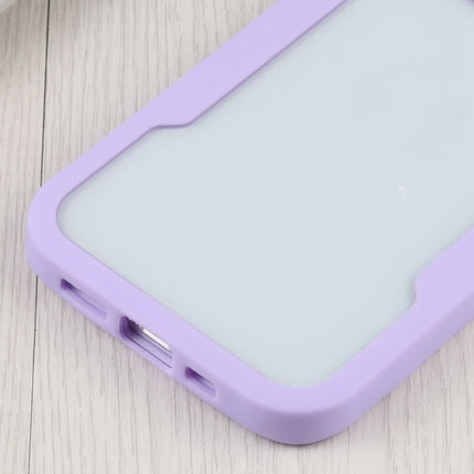 Acrylic + TPU 360 Degrees Full Coverage Shockproof Protective Case For iPhone 13 Pro(Purple)-garmade.com