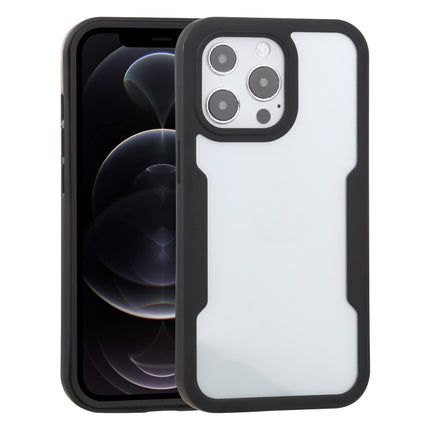 Acrylic + TPU 360 Degrees Full Coverage Shockproof Protective Case For iPhone 13 Pro(Black)-garmade.com