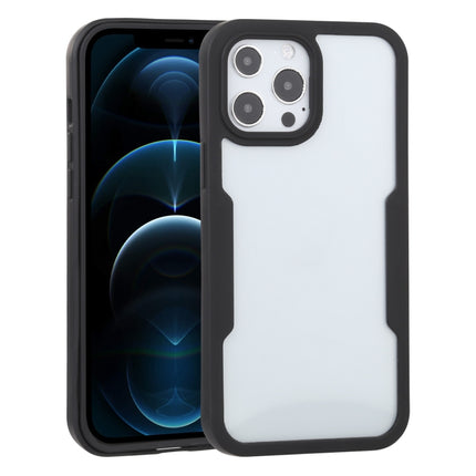 Acrylic + TPU 360 Degrees Full Coverage Shockproof Protective Case For iPhone 13 Pro Max(Black)-garmade.com