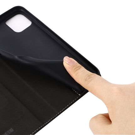 For iPhone 11 Pro Max GEBEI Top-grain Leather Horizontal Flip Protective Case with Holder & Card Slots(Black)-garmade.com