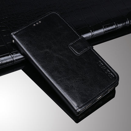 idewei Crazy Horse Texture Horizontal Flip Leather Case with Holder & Card Slots & Wallet For iPhone 13 mini(Black)-garmade.com