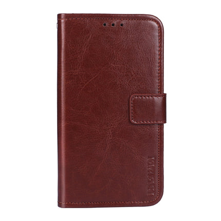 idewei Crazy Horse Texture Horizontal Flip Leather Case with Holder & Card Slots & Wallet For iPhone 13 mini(Brown)-garmade.com