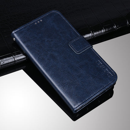 idewei Crazy Horse Texture Horizontal Flip Leather Case with Holder & Card Slots & Wallet For iPhone 13 mini(Dark Blue)-garmade.com