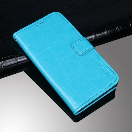 idewei Crazy Horse Texture Horizontal Flip Leather Case with Holder & Card Slots & Wallet For iPhone 13 mini(Sky Blue)-garmade.com