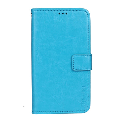 idewei Crazy Horse Texture Horizontal Flip Leather Case with Holder & Card Slots & Wallet For iPhone 13 mini(Sky Blue)-garmade.com