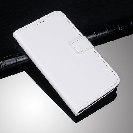 idewei Crazy Horse Texture Horizontal Flip Leather Case with Holder & Card Slots & Wallet For iPhone 13(White)-garmade.com