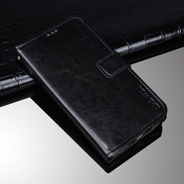 idewei Crazy Horse Texture Horizontal Flip Leather Case with Holder & Card Slots & Wallet For iPhone 13 Pro(Black)-garmade.com