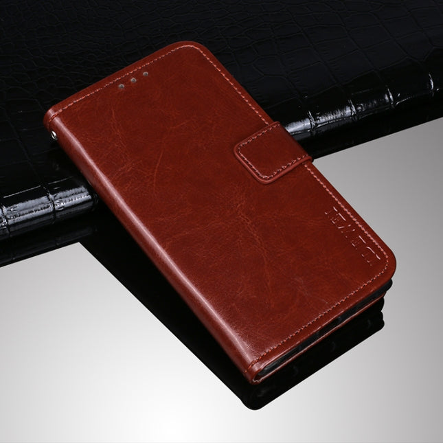 idewei Crazy Horse Texture Horizontal Flip Leather Case with Holder & Card Slots & Wallet For iPhone 13 Pro(Brown)-garmade.com