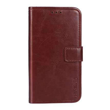 idewei Crazy Horse Texture Horizontal Flip Leather Case with Holder & Card Slots & Wallet For iPhone 13 Pro(Brown)-garmade.com