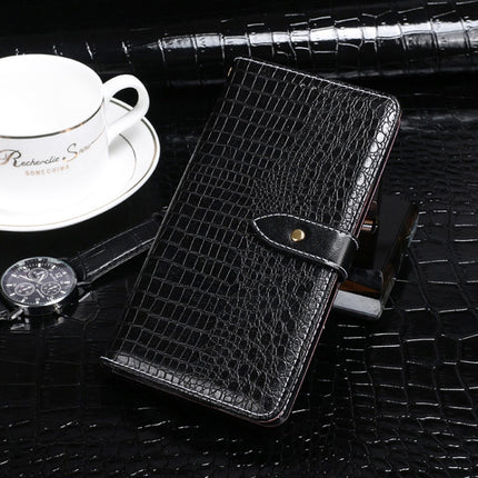 idewei Crocodile Texture Horizontal Flip Leather Case with Holder & Card Slots & Wallet For iPhone 13(Black)-garmade.com