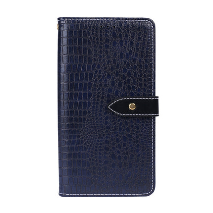 idewei Crocodile Texture Horizontal Flip Leather Case with Holder & Card Slots & Wallet For iPhone 13(Dark Blue)-garmade.com