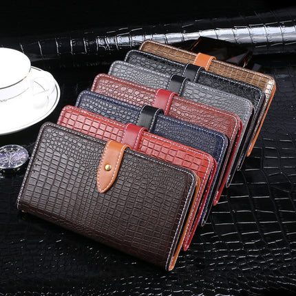 idewei Crocodile Texture Horizontal Flip Leather Case with Holder & Card Slots & Wallet For iPhone 13(Red)-garmade.com