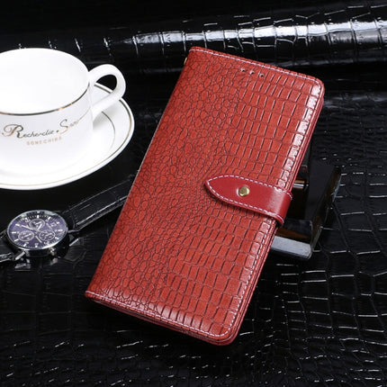 idewei Crocodile Texture Horizontal Flip Leather Case with Holder & Card Slots & Wallet For iPhone 13 Mini(Red)-garmade.com