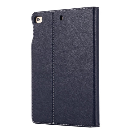 For iPad Mini 2019 & 4 & 3 & 2 & 1 GEBEI PU+TPU Horizontal Flip Protective Case with Holder & Card Slots(Blue)-garmade.com