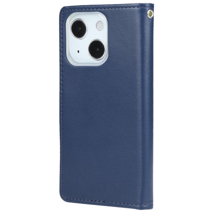 GOOSPERY RICH DIARY Crazy Horse Texture Horizontal Flip Leather Case with Holder & Card Slots & Wallet For iPhone 13(Blue)-garmade.com