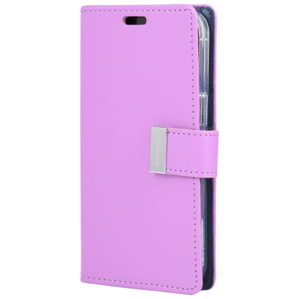 GOOSPERY RICH DIARY Crazy Horse Texture Horizontal Flip Leather Case with Holder & Card Slots & Wallet For iPhone 13(Purple)-garmade.com
