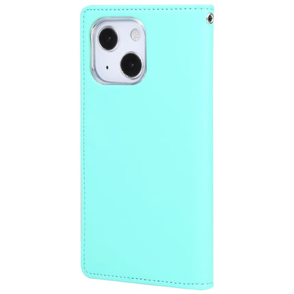 GOOSPERY RICH DIARY Crazy Horse Texture Horizontal Flip Leather Case with Holder & Card Slots & Wallet For iPhone 13 mini(Mint Green)-garmade.com