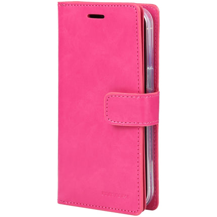 GOOSPERY MANSOOR Crazy Horse Texture Horizontal Flip Leather Case with Holder & Card Slots & Wallet For iPhone 13(Rose Red)-garmade.com