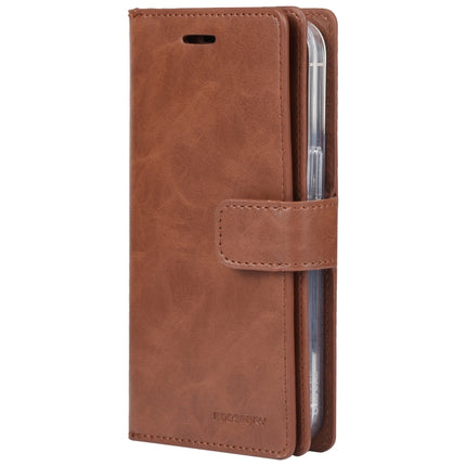 GOOSPERY MANSOOR Crazy Horse Texture Horizontal Flip Leather Case with Holder & Card Slots & Wallet For iPhone 13 Pro(Brown)-garmade.com