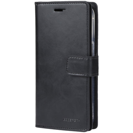 GOOSPERY MANSOOR Crazy Horse Texture Horizontal Flip Leather Case with Holder & Card Slots & Wallet For iPhone 13 Pro Max(Black)-garmade.com