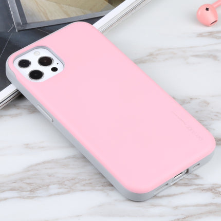 GOOSPERY SKY SLIDE BUMPER TPU + PC Sliding Back Cover Protective Case with Card Slot For iPhone 13 Pro Max(Pink)-garmade.com