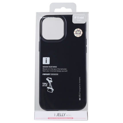 GOOSPERY i-JELLY TPU Shockproof and Scratch Case For iPhone 13 mini(Black)-garmade.com