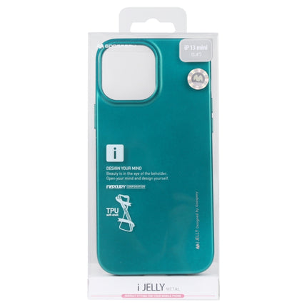 GOOSPERY i-JELLY TPU Shockproof and Scratch Case For iPhone 13 mini(Green)-garmade.com