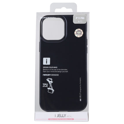 GOOSPERY i-JELLY TPU Shockproof and Scratch Case For iPhone 13 Pro(Black)-garmade.com