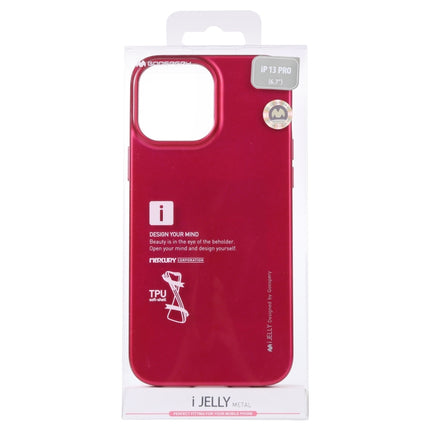 GOOSPERY i-JELLY TPU Shockproof and Scratch Case For iPhone 13 Pro(Rose Red)-garmade.com