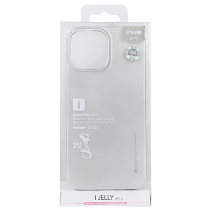 GOOSPERY i-JELLY TPU Shockproof and Scratch Case For iPhone 13 Pro(Silver)-garmade.com