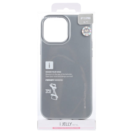 GOOSPERY i-JELLY TPU Shockproof and Scratch Case For iPhone 13 Pro(Grey)-garmade.com