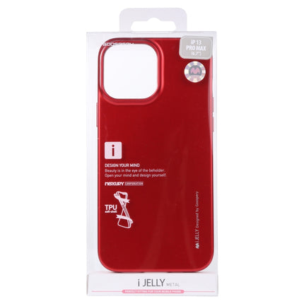 GOOSPERY i-JELLY TPU Shockproof and Scratch Case For iPhone 13 Pro Max(Red)-garmade.com