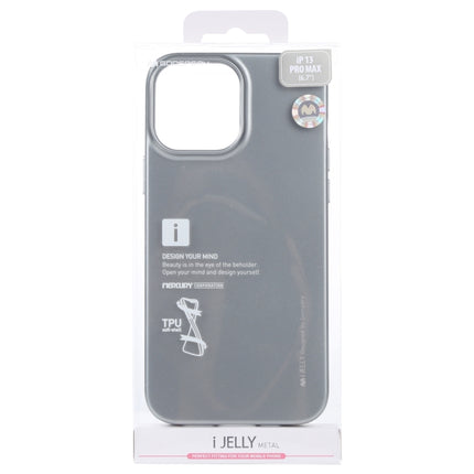 GOOSPERY i-JELLY TPU Shockproof and Scratch Case For iPhone 13 Pro Max(Grey)-garmade.com