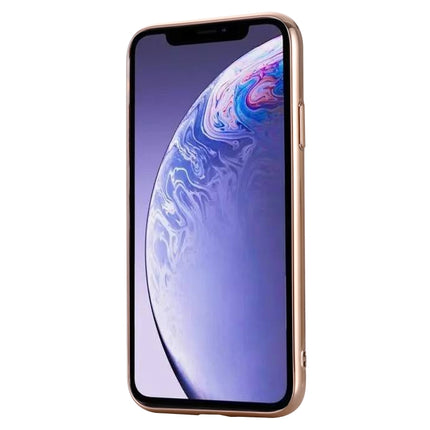 For iPhone 11 GEBEI Plating TPU Shockproof Protective Case(Gold)-garmade.com