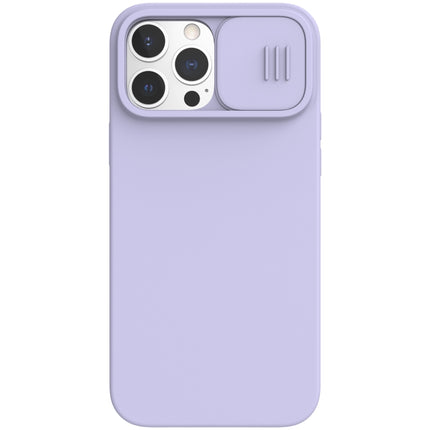 NILLKIN CamShield MagSafe Magnetic Liquid Silicone + PC Full Coverage Case For iPhone 13 Pro(Purple)-garmade.com