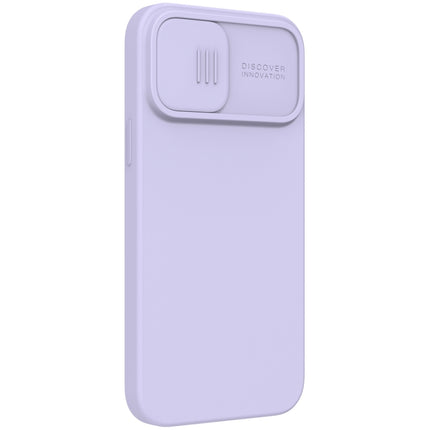 NILLKIN CamShield MagSafe Magnetic Liquid Silicone + PC Full Coverage Case For iPhone 13 Pro(Purple)-garmade.com