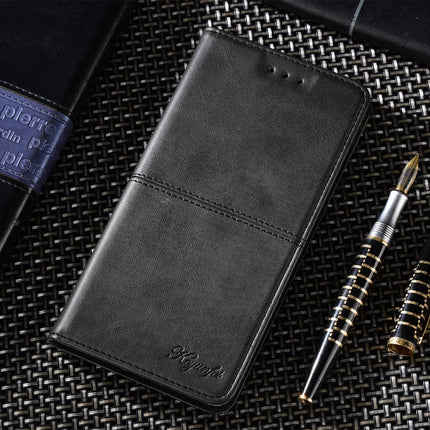 Cow Texture Magnetic Horizontal Flip Leather Case with Holder & Card Slots For iPhone 13(Black)-garmade.com