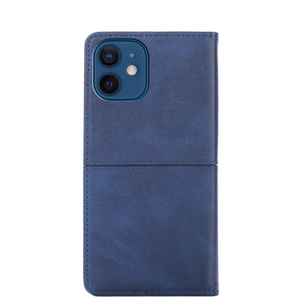 Cow Texture Magnetic Horizontal Flip Leather Case with Holder & Card Slots For iPhone 13(Blue)-garmade.com