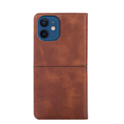 Cow Texture Magnetic Horizontal Flip Leather Case with Holder & Card Slots For iPhone 13(Dark Brown)-garmade.com