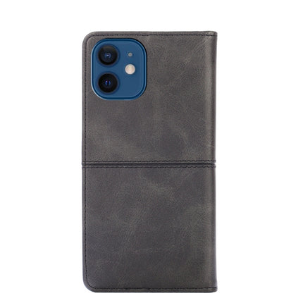 Cow Texture Magnetic Horizontal Flip Leather Case with Holder & Card Slots For iPhone 13 mini(Black)-garmade.com