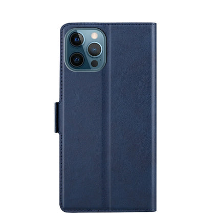 Ultra-thin Voltage Side Buckle PU + TPU Horizontal Flip Leather Case with Holder & Card Slot For iPhone 13 Pro Max(Blue)-garmade.com