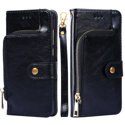 Zipper Bag PU + TPU Horizontal Flip Leather Case with Holder & Card Slot & Wallet & Lanyard For iPhone 13 mini(Black)-garmade.com