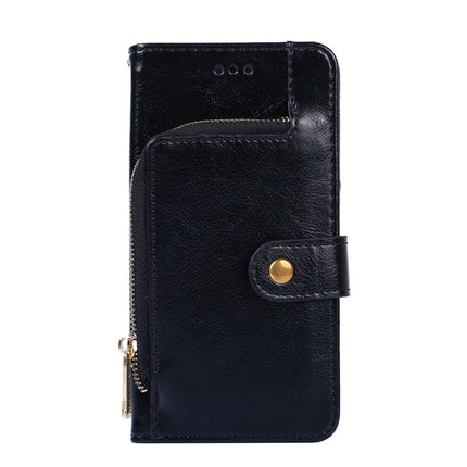 Zipper Bag PU + TPU Horizontal Flip Leather Case with Holder & Card Slot & Wallet & Lanyard For iPhone 13 mini(Black)-garmade.com