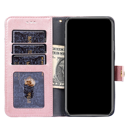 Zipper Bag PU + TPU Horizontal Flip Leather Case with Holder & Card Slot & Wallet & Lanyard For iPhone 13 mini(Rose Gold)-garmade.com