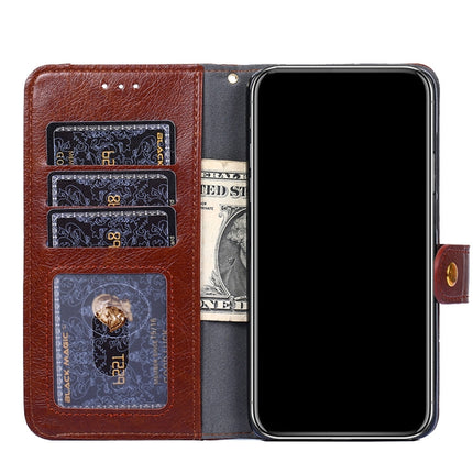 Zipper Bag PU + TPU Horizontal Flip Leather Case with Holder & Card Slot & Wallet & Lanyard For iPhone 13 mini(Brown)-garmade.com